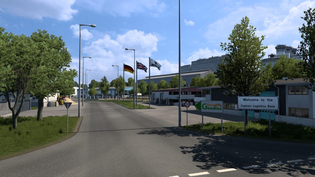 Euro Goodies and Captain Logistics base Hannover approach road